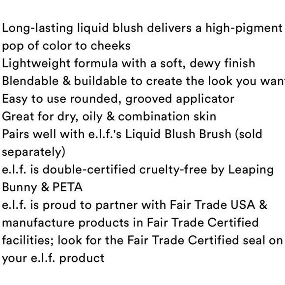 🦋PICK 5/$25 ELF BOLD FACED BLUSH LILAC NEW FULLSZ - Picture 7 of 7